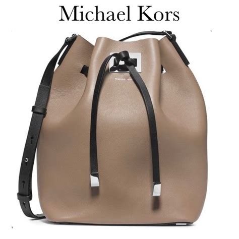 Michael Kors Miranda Limited Edition Brown Leather Bucket Bag 